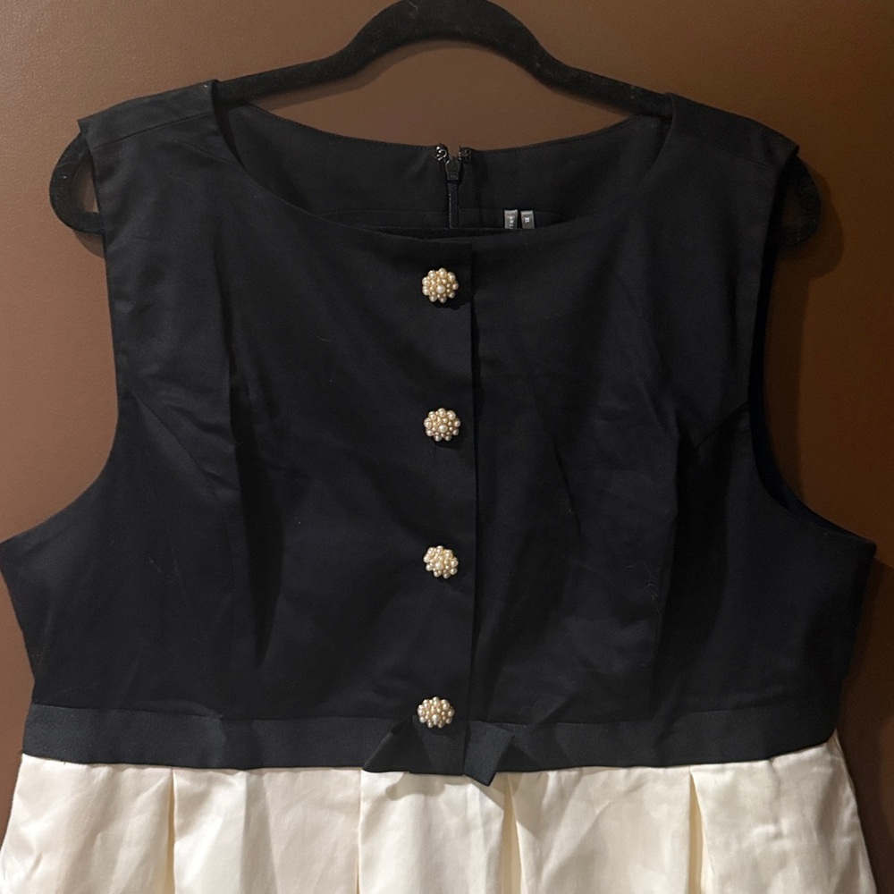 NWT Anthropologie Sleeveless Boat Neck Babydoll Mini Dress - Picture 8 of 11